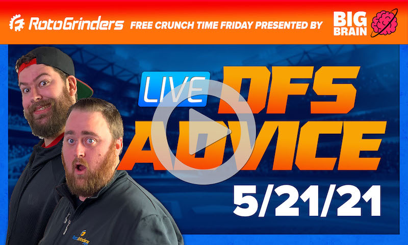 GrindersLive - 5/21/21 MLB DFS Picks & Strategy