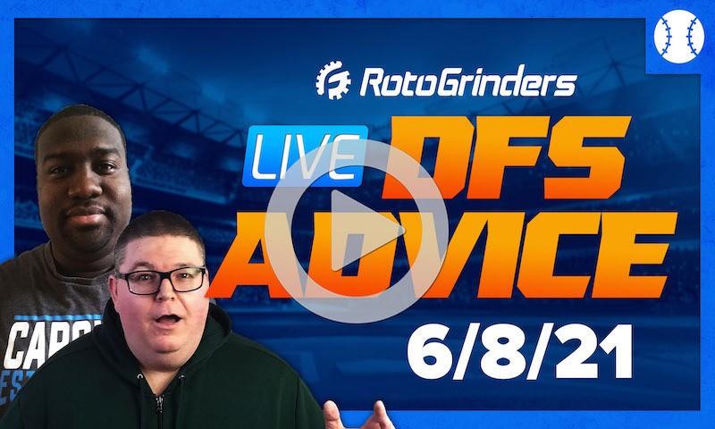 GrindersLive - 6/8/21 MLB DFS Picks & Strategy