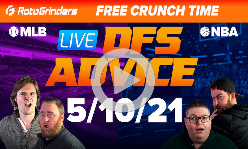GrindersLive - 5/10/21 DraftKings & FanDuel NBA DFS Picks: RotoGrinders