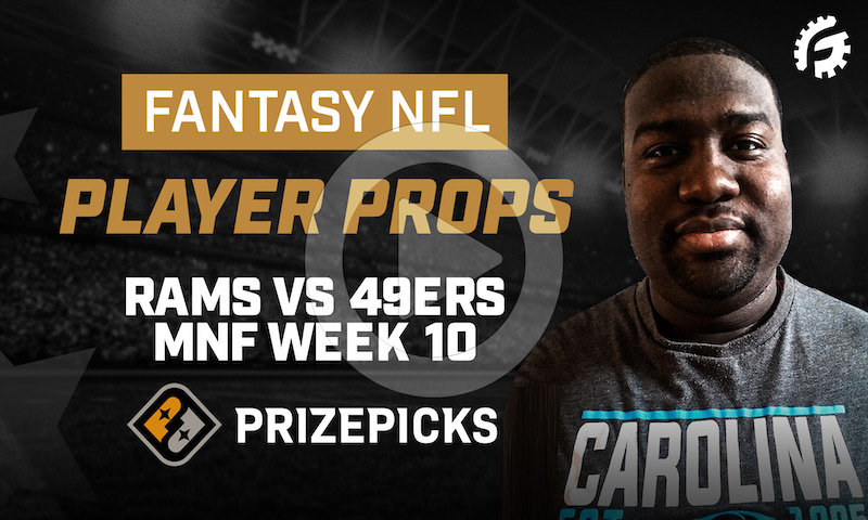 NFL Fantasy Player Props on PrizePicks - Week 10 MNF: LAR vs SF