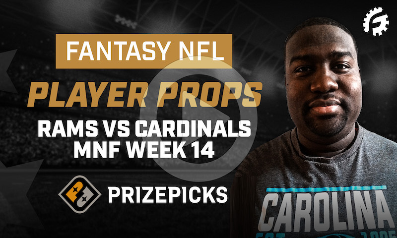 NFL Fantasy Player Props on PrizePicks - Week 14 MNF: LAR vs ARI