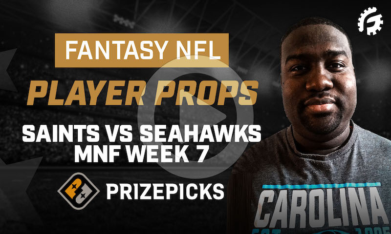 NFL Fantasy Player Props on PrizePicks - Week 7 MNF: NO vs SEA
