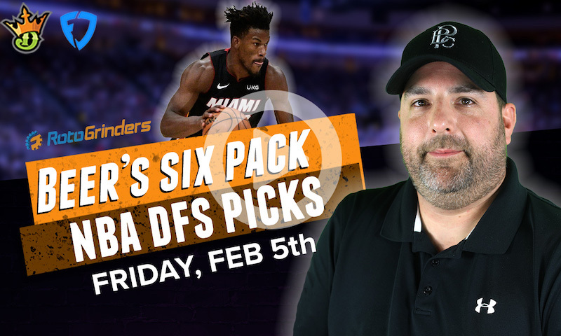 DraftKings and FanDuel NBA Six-Pack: Friday, February 5th