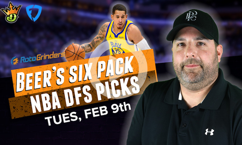 DraftKings and FanDuel NBA Six-Pack: Tuesday, February 9th