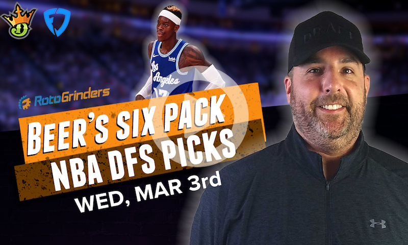 DraftKings and FanDuel NBA Six-Pack: Wednesday, March 3rd