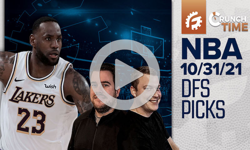 FREE TODAY: NBA Crunch Time - DFS Pre-Lock Show: 10/31/21