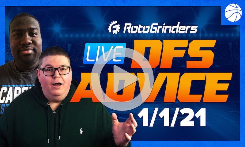 GrindersLive - 1/1/21 NBA DFS Picks: RotoGrinders