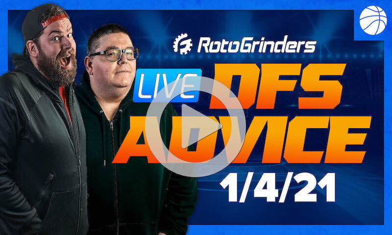 GrindersLive - 1/4/21 NBA DFS Picks: RotoGrinders