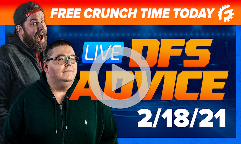 GrindersLive - 2/18/21 NBA DFS Picks: RotoGrinders