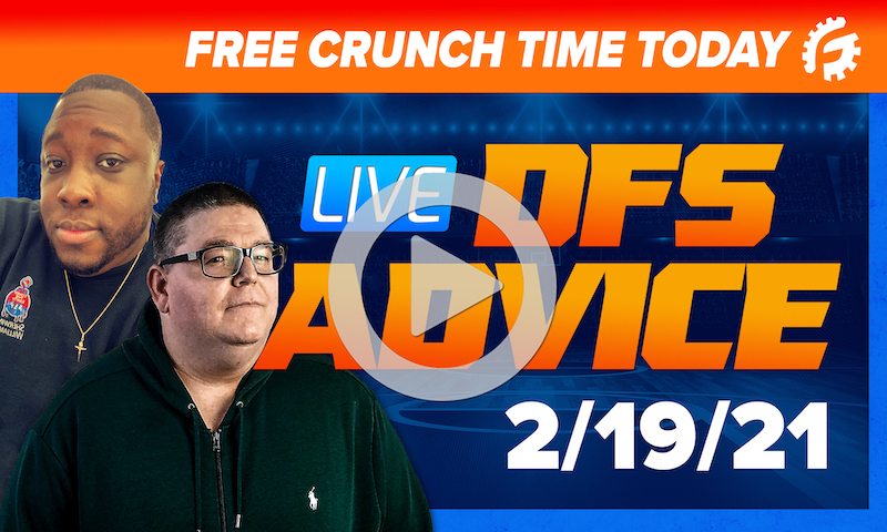 GrindersLive - 2/19/21 NBA DFS Picks: RotoGrinders