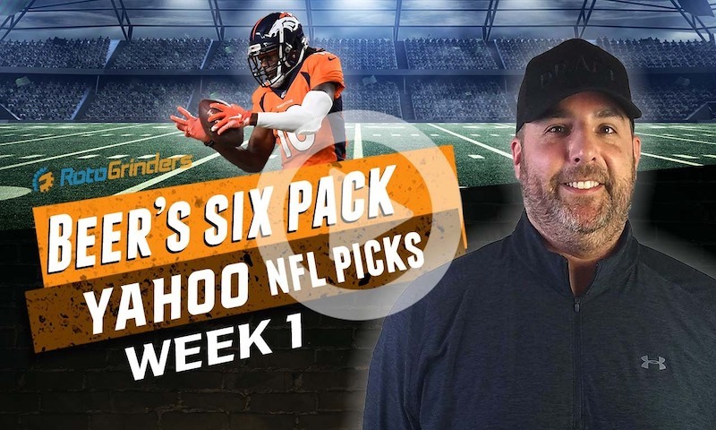 Yahoo NFL DFS Six-Pack: Week 1