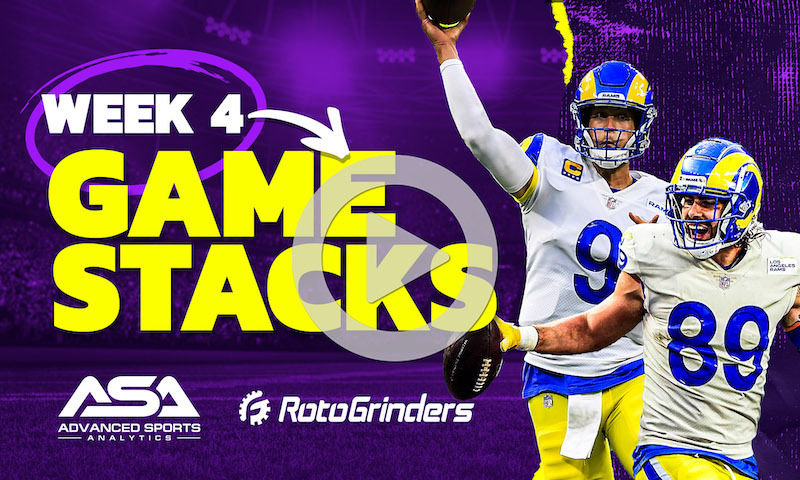 NFL Week 4 GPP Stacks: Advanced Sports Analytics Show