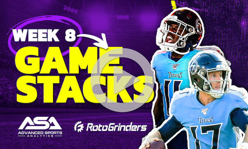 NFL Week 8 GPP Stacks: Advanced Sports Analytics Show