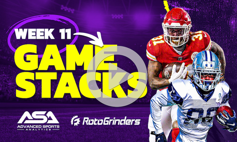 NFL Week 11 GPP Stacks: Advanced Sports Analytics Show
