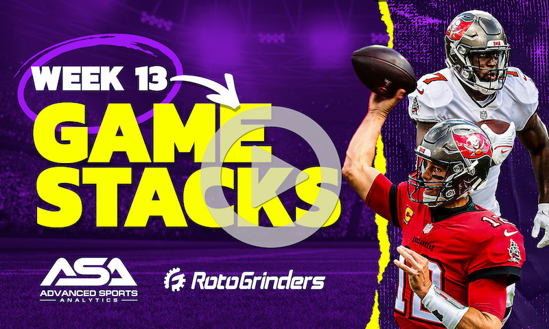 NFL Week 13 GPP Stacks: Advanced Sports Analytics Show
