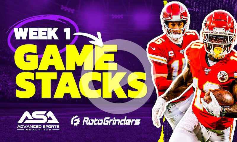 NFL Week 1 GPP Stacks: Advanced Sports Analytics Show