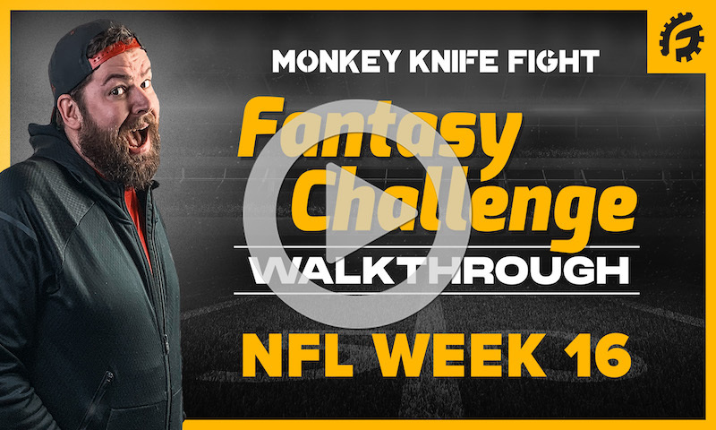 Monkey Knife Fight Player Props Fantasy Challenge Walkthrough - NFL Week 16