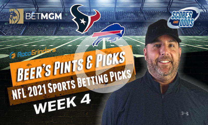 NFL Week 4 Sports Bets Presented by BetMGM | Pints & Picks