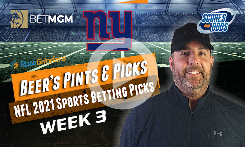 NFL Week 3 Sports Bets Presented by BetMGM | Pints & Picks