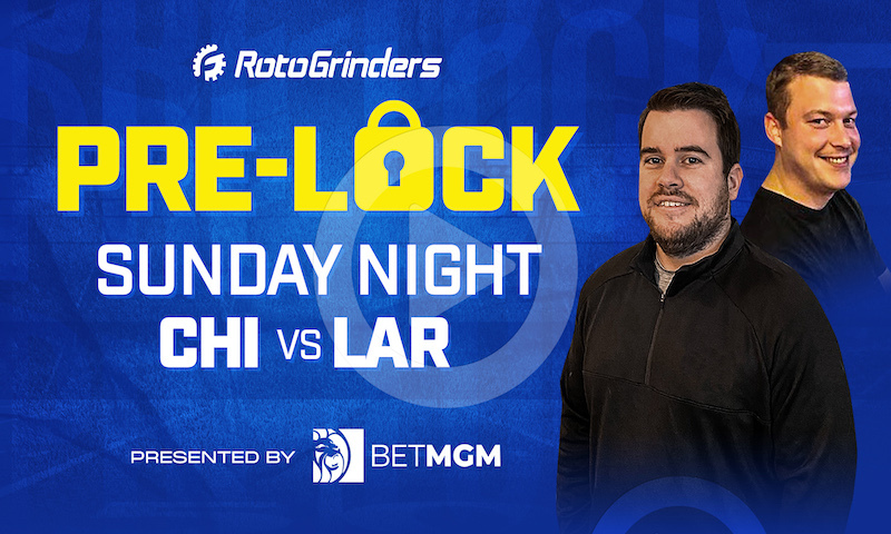 NFL Week 1 Sunday Night Football Pre-Lock Show: CHI vs LAR