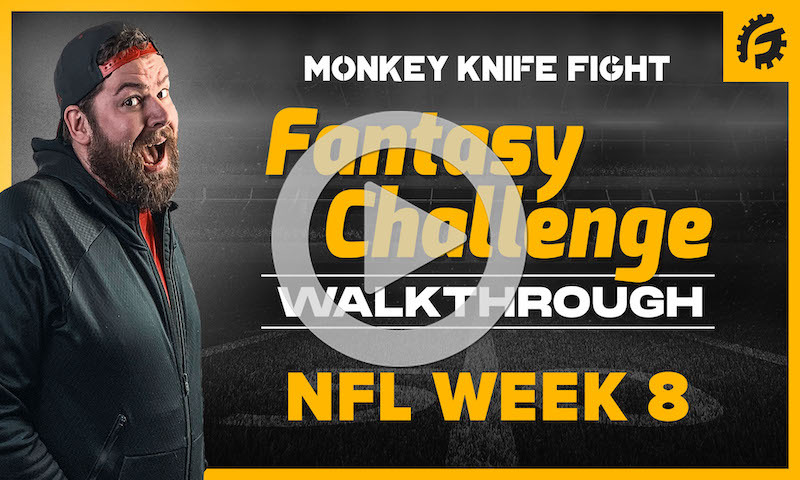 Monkey Knife Fight Player Props Fantasy Challenge Walkthrough - NFL Week 8