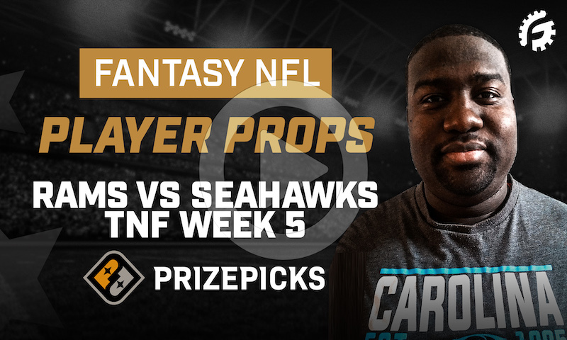 NFL Fantasy Player Props on PrizePicks - Week 5 TNF: LAR vs SEA