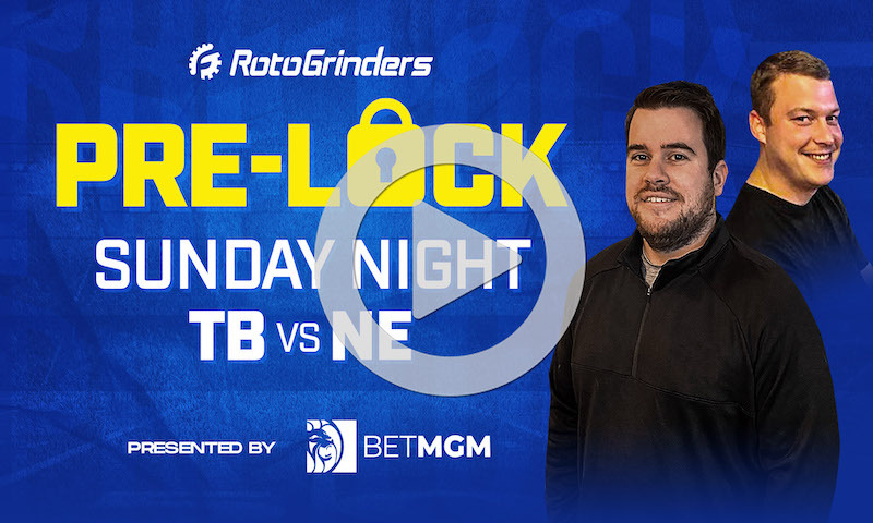 NFL Week 4 Sunday Night Football Pre-Lock Show: TB vs NE