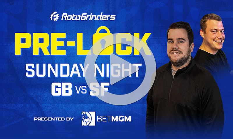 NFL Week 3 Sunday Night Football Pre-Lock Show: GB vs SF