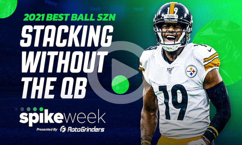 Stacking Without The QB - Spike Week: NFL Best Ball Strategy & Analysis