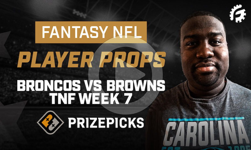 NFL Fantasy Player Props on PrizePicks - Week 7 TNF: DEN vs CLE