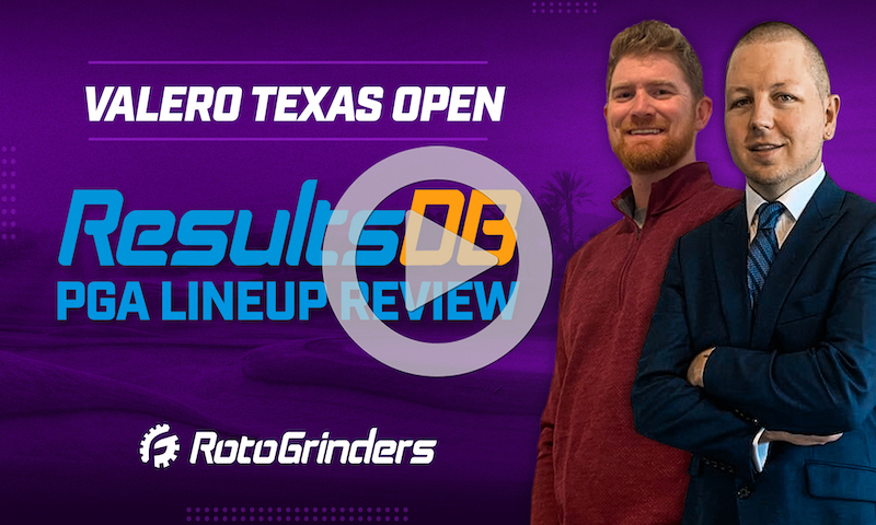 PGA DraftKings Picks and ResultsDB Review - Valero Texas Open