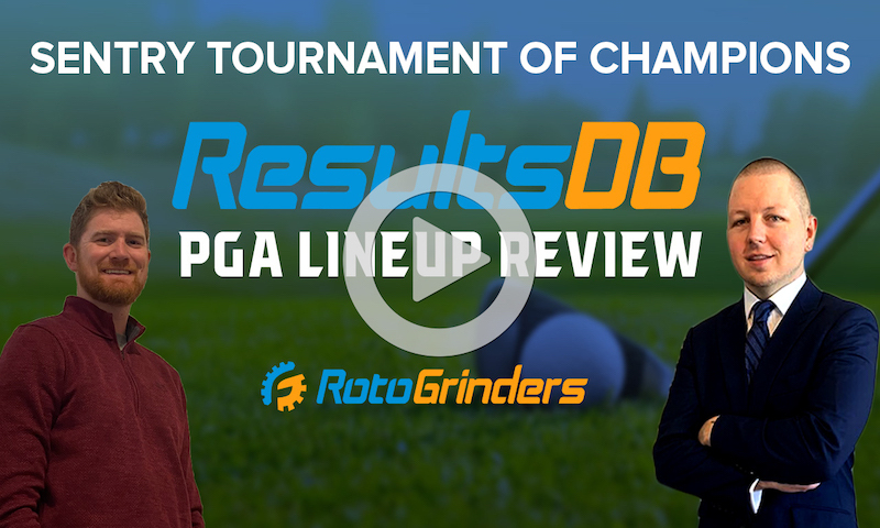 PGA DraftKings Picks and ResultsDB Review - Sentry Tournament of Champions
