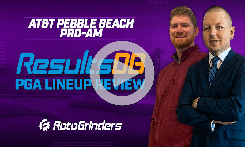 PGA DraftKings Picks and ResultsDB Review - AT&T Pebble Beach Pro-AM