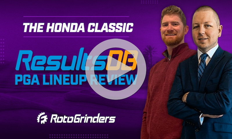PGA DraftKings Picks and ResultsDB Review - The Honda Classic