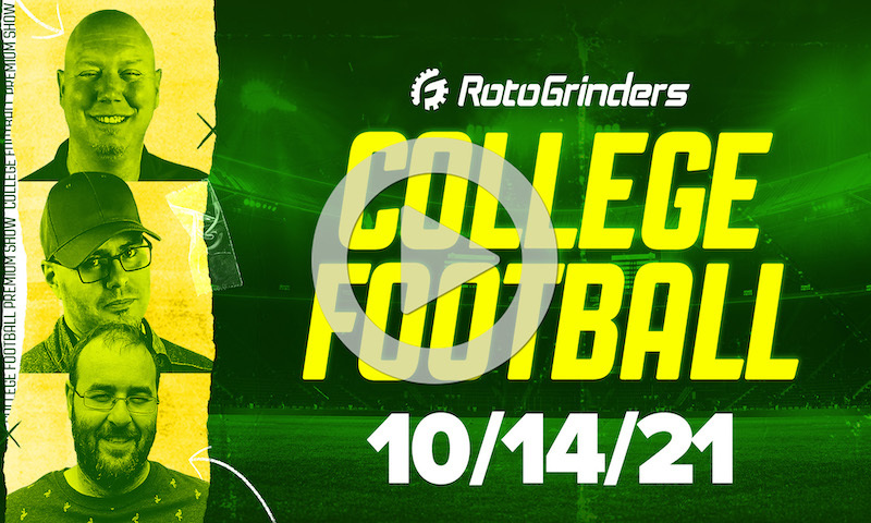 FREE THIS WEEK: RotoGrinders College Football Breakdown - Thursday, 10/14/21