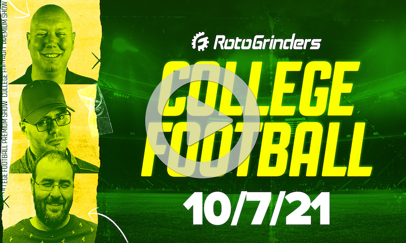RotoGrinders College Football - Thursday, 10/7/21