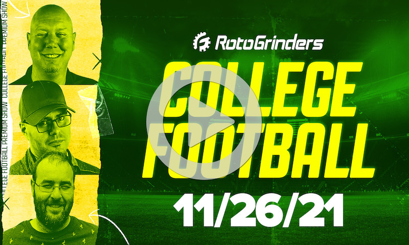 RotoGrinders College Football - Week 13 Friday Slate