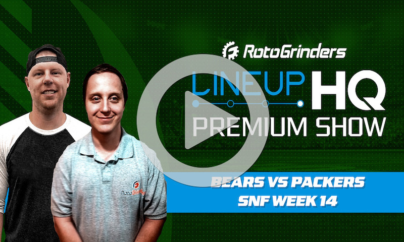 Week 14 SNF Premium LineupHQ Showdown Show: Bears vs Packers