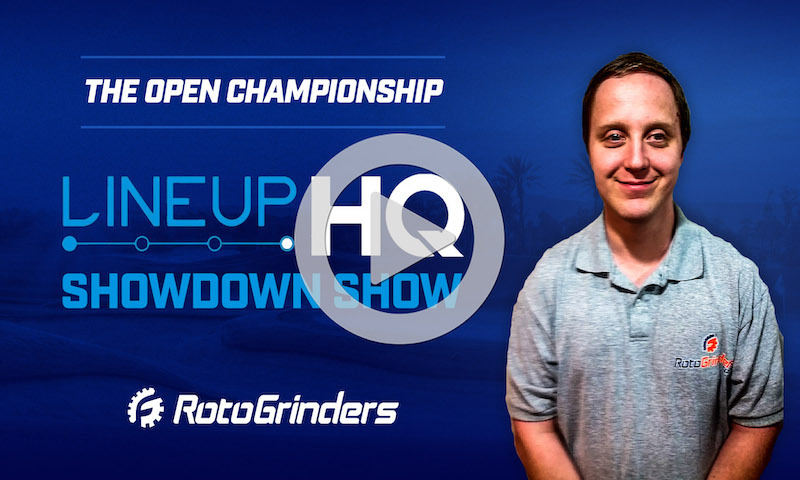 Premium PGA Final Round Showdown Lineup Builder: The Open Championship