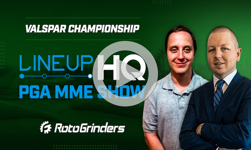 PGA LineupHQ Strategy Build Show - Valspar Championship