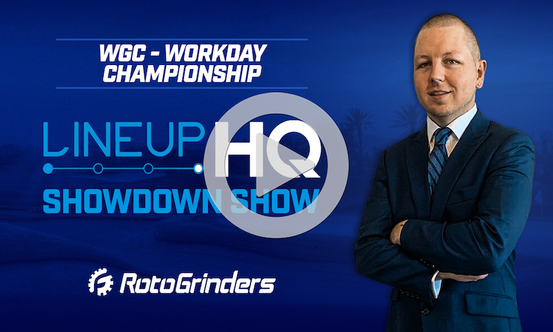 Premium PGA Final Round Showdown Lineup Builder: WGC - Workday Championship