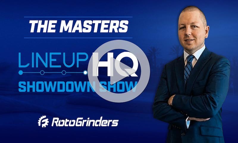 Premium PGA Final Round Showdown Lineup Builder: The Masters