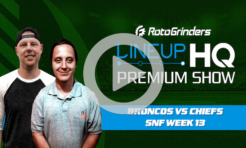 Week 13 SNF Premium LineupHQ Showdown Show: Broncos vs Chiefs