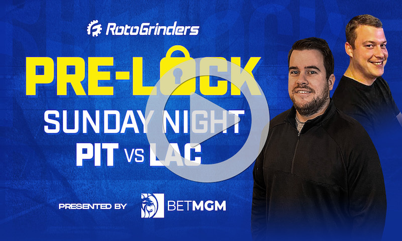 NFL Week 11 Sunday Night Football Pre-Lock Show: PIT vs LAC
