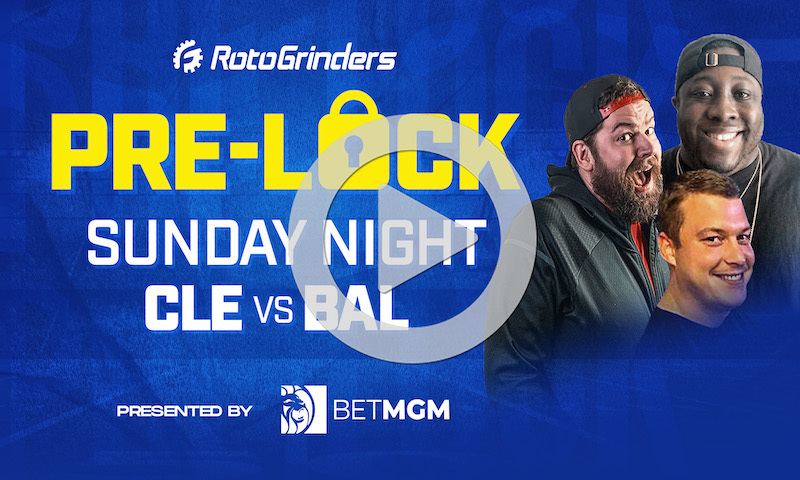NFL Week 12 Sunday Night Football Pre-Lock Show: CLE vs BAL