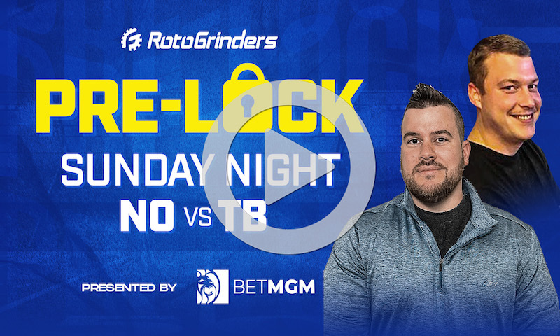 NFL Week 15 Sunday Night Football Pre-Lock Show: NO vs TB