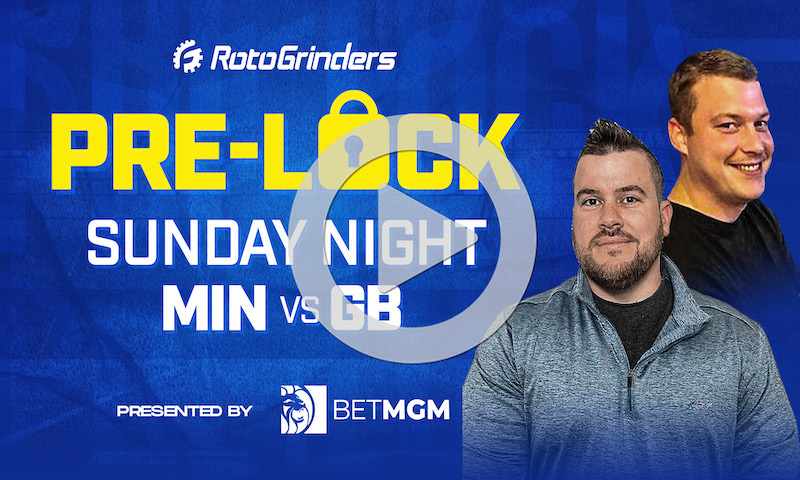 NFL Week 17 Sunday Night Football Pre-Lock Show: MIN vs GB