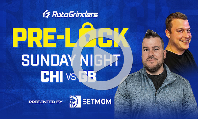 NFL Week 14 Sunday Night Football Pre-Lock Show: CHI vs GB