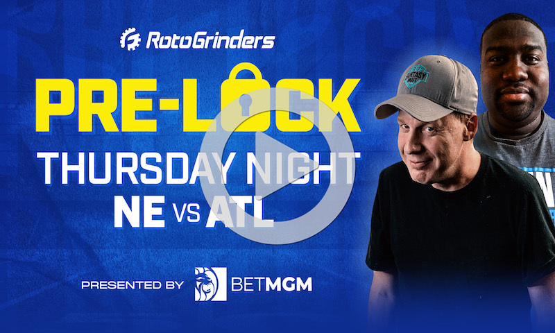 NFL Week 11 Thursday Night Football Pre-Lock Show: NE vs ATL