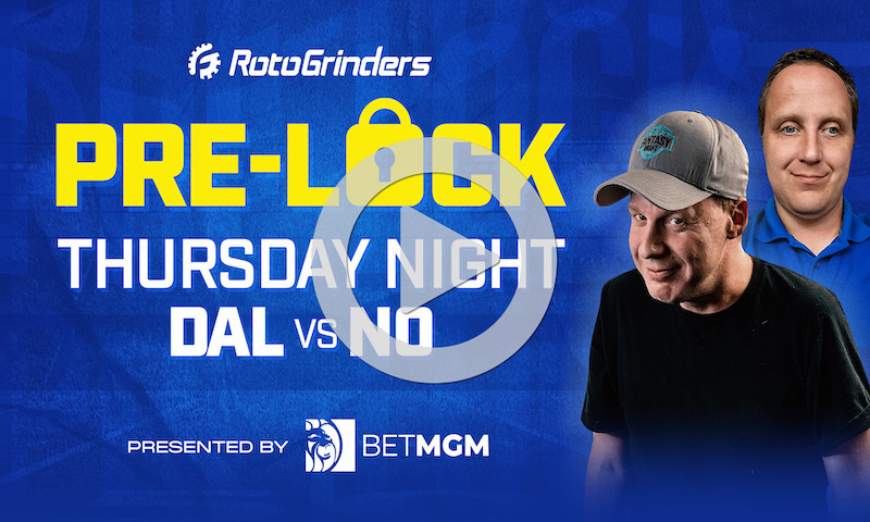 NFL Week 13 Thursday Night Football Pre-Lock Show: DAL vs NO